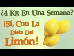dieta del limón